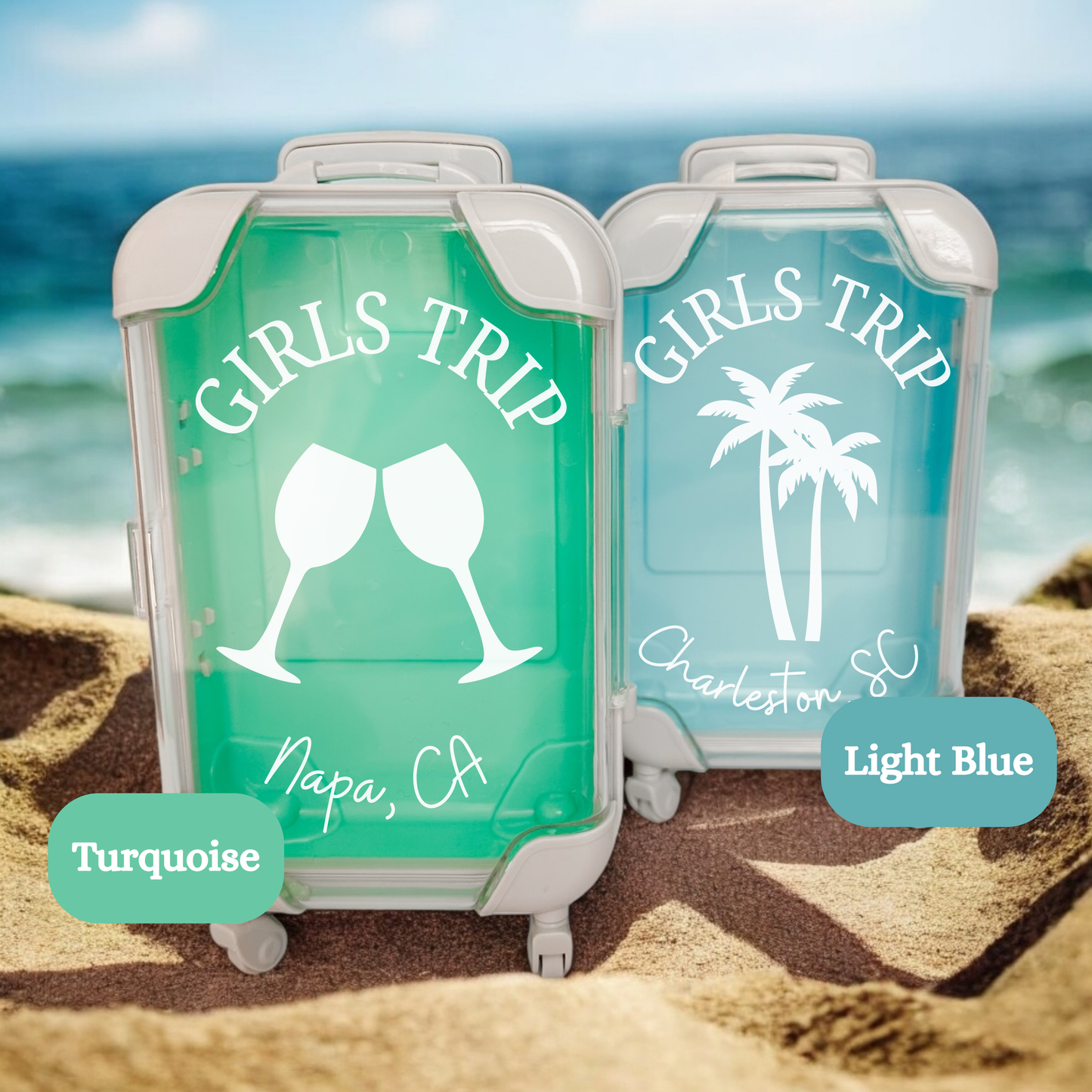 Girls Trip Destination Bachelorette Party Favor Mini Suitcase Recovery Kit for Girls Trip Favor Birthday Gift Bag Miami Bachelorette Favor