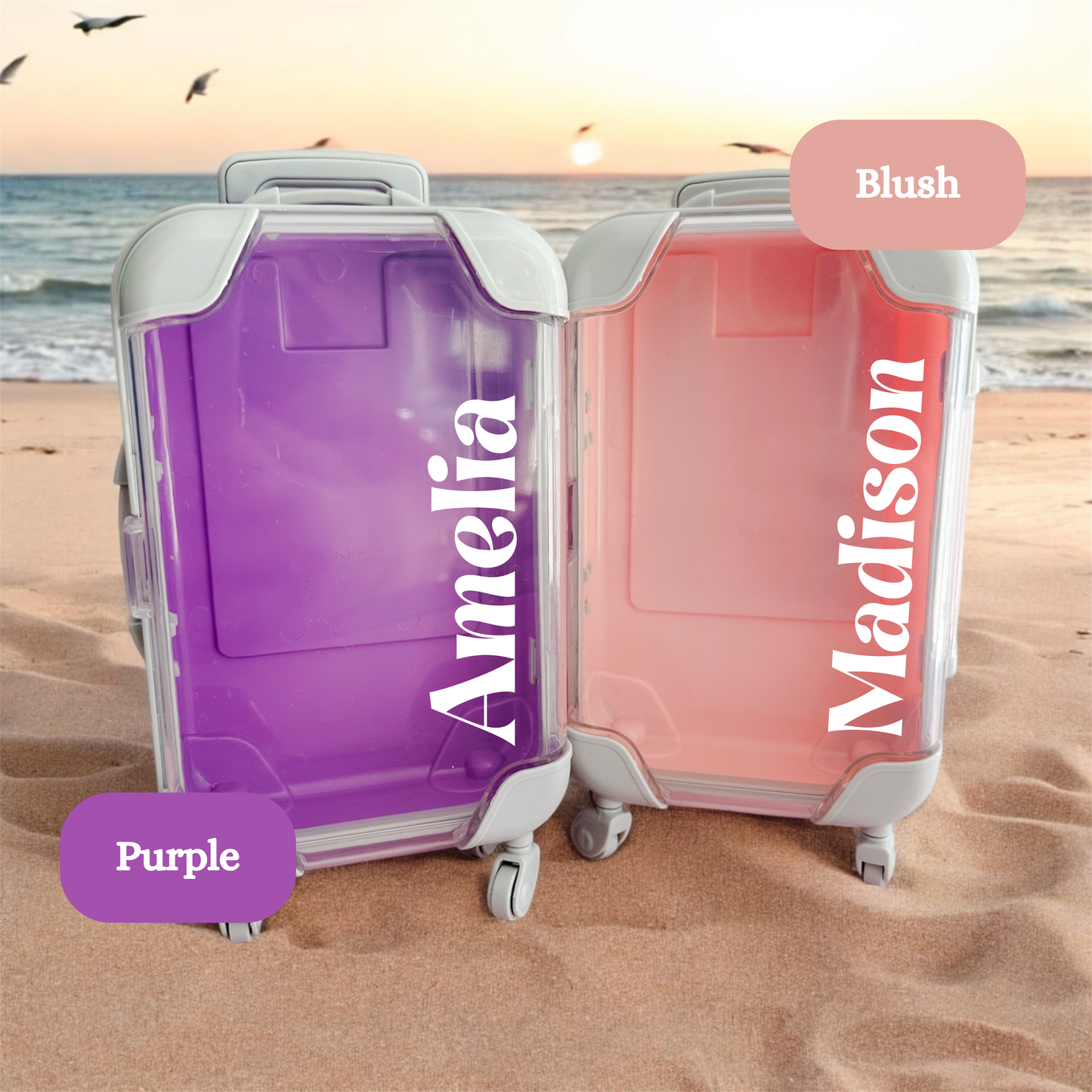 Bachelorette Party Favor Mini Suitcase Kit for Girls Trip Favor Birthday Trip Gift Bag Personalized Miniature Luggage Bridesmaid Gift Idea