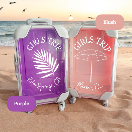 Girls Trip Destination Bachelorette Party Favor Mini Suitcase Recovery Kit for Girls Trip Favor Birthday Gift Bag Miami Bachelorette Favor
