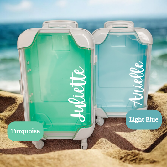 Bachelorette Party Favor Mini Suitcase Kit for Girls Trip Favor Birthday Trip Gift Bag Personalized Miniature Luggage Bridesmaid Gift Idea