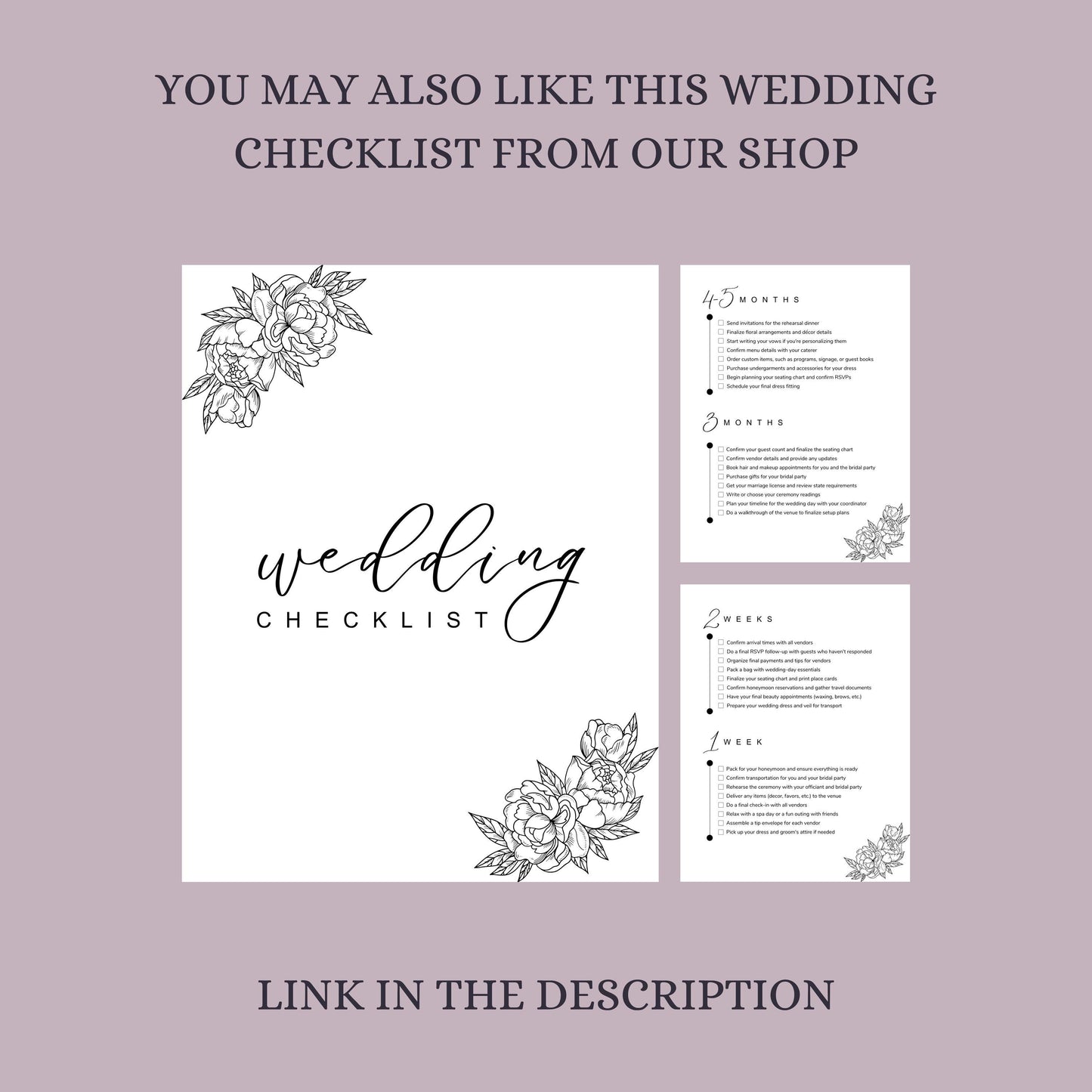 Digital Wedding Day Checklist